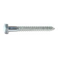 Midwest Fastener Lag Screw, 1/4 in, 2-1/2 in, Steel, Zinc Plated Hex Hex Drive, 15 PK 34986